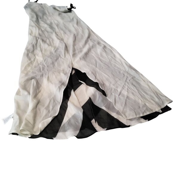 Chevron Striped Black White Dress Size 4 By Common Thread In Recycled Polyester - Picture 13 of 13